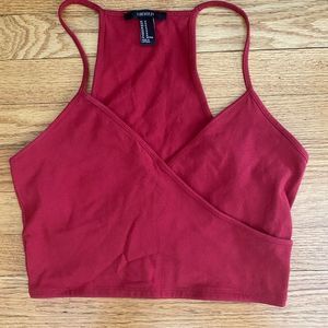 In good condition, Forever21, CrissCross front camisole, Size MEDIUM, Color RED